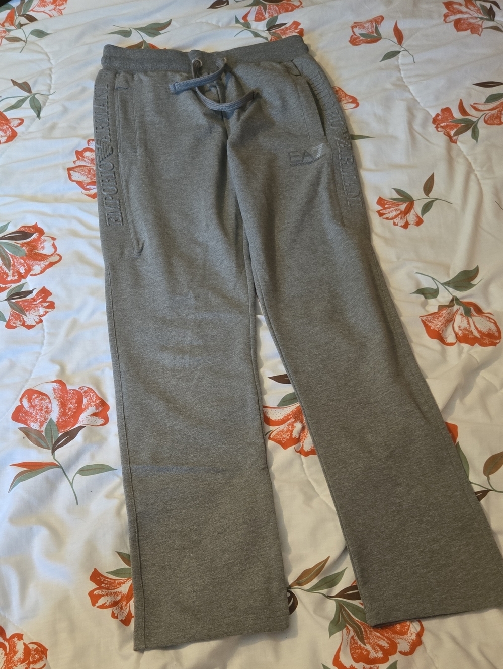 EA7 Emporio Armani Grey Athletic Jogger Pants